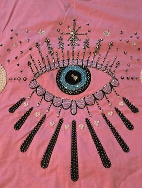 Unique Beaded Bling T-shirt